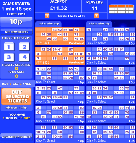 Bingo Game 90 Balls Bingo Game 90 Balls
